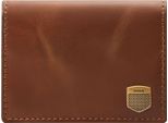 Fossil Pelle Porta Carte Di Credito Hayes Card Bifold Brown Marrone