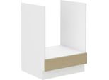 Armadietto Per Fornelli Lajla - Larghezza 60 Cm, Cappucino / Bianco