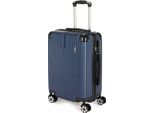Brubaker Valigia A Mano London - Valigia Da Viaggio Con Chiusura A Combinazione, 4 Ruote E Maniglie Di Trasporto Comfort - Valigia Trolley 37 X 56 X 22 Cm, M, Blu