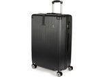 Brubaker Valigia Da Viaggio Rigida London - Trolley Con Chiusura A Combinazione E 4 Ruote - Trolley 49 X 76,5 X 29,5 Cm, Xl, Nero