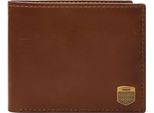 Fossil Porta Carte Di Credito Hayes Bifold Brown Marrone