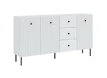 Cassettiera Combinata Larga Haskel 2 - Bianco + Nero