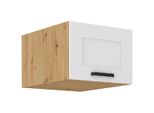 Pensile Con Ante Battenti Laili - Larghezza 50 Cm, Bianco / Rovere Artigianale