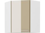 Armadietto Superiore Ad Angolo Lajla - 60X60 Cm, Cappucino / Bianco