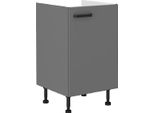 Mobile Lavabo Ad Un'anta Nelja - Larghezza 50 Cm, Antracite
