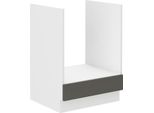 Armadietto Per Fornelli Lajla - Larghezza 60 Cm, Grigio / Bianco