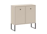Cassettiera Stretta Con Ante Sanger - Bianco