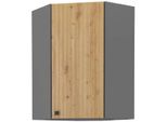 Mobile Alto Angolare Nomin - 60X60 Cm, Rovere Artigianale / Antracite