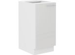 Armadietto Inferiore Ad Anta Singola Lajla - Larghezza 40 Cm, Bianco