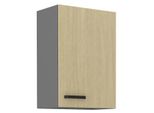 Armadietto Superiore Da Cucina Myriam - Larghezza 50 Cm, A Motivo / Antracite
