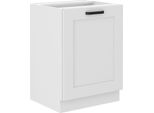 Armadietto Inferiore Ad Anta Singola Laili - Larghezza 60 Cm, Bianco