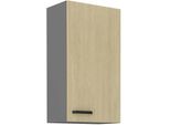 Armadietto Superiore Alto Myriam - Larghezza 50 Cm, A Motivo / Antracite