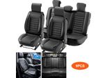 Coprisedili Vevor, Coprisedili Universali Per Auto, Set Completo Di Sedili, Sedili Anteriori E Posteriori, Coprisedili In Pelle Finta Da 9 Pezzi, Design Semichiuso, Poggiatesta Rimovibile E Compatibile Con L'airbag