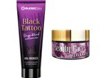 Tatuaggio Nero Supertan + Barattolo Di Bellezza Per Il Viso