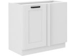 Armadietto Allungato Ad Angolo Laili - Larghezza 105 Cm, Bianco