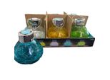 Kynast Garden Lampada Solare In Vetro Trasparente Giallo Verde Blu Altezza 12 Cm