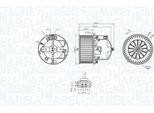 Magneti Marelli 069412360010 - Motore Soffiatore Per V60 Ii (225, 227), V60 I (155, 157), S60 Ii (134)