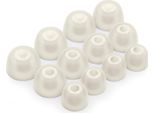 Okuli 12 X Gommini Auricolari In Silicone Ricambio Per Jabra Elite 3, 5, 7, 65T, 75T Auricolari Cuffie In Bianco