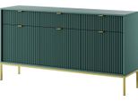 Cassettiera Combinata Larga Misheel - Blu-Verde / Oro