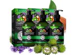 Balsamo Per Capelli 3 In 1 Con Biotina Olio Di Ricino Olio Di Lavanda Olio Di Argan, 3X 300Ml