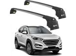 Tetto Turtle AIR-2 , Argento Hyundai Tucson Tl 2016 - 2021 (Suv)