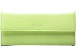 Esquire Pelle Portafoglio Viktoria Ladies Long Wallet Lime Verde Chiaro