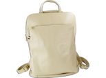Zaino Florence City Con Zip In Pelle Beige ORM103I