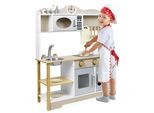 Sessamen-Lp Cucina Per Bambini, Cucina Da Gioco In Legno, Cucina Per Bambini, Accessori Da Cucina In Legno Con Accessori In Legno Lavello Microonde Cucina Giocattolo Per Bambini, 65X24X85Cm, Tipo A