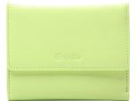 Esquire Pelle Portafoglio Viktoria Flap Wallet Lime Verde Chiaro