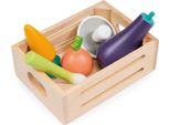 Cestino In Legno Mentari - Verdure - Gioco Di Ruolo Educativo