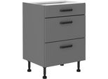Armadietto Con Cassetti Nelja - Larghezza 60 Cm, Antracite