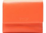 Esquire Pelle Portafoglio Viktoria Flap Wallet Flame Orange Arancione