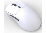Hxsj T68 Mouse Da Gioco A Tre Modalità Ricaricabile Senza Fili 2.4G BT5.1, 12000 Dpi, Mouse E-Sport Regolabile, Bianco