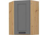 Armadietto Alto Ad Angolo Laili - 60X60 Cm, Grigio / Rovere Artisan
