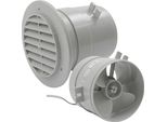 Ventilatore Da Parete 12 Volt Ventilatore Per Camper Caravan Roulotte Barca Grigio Chiaro