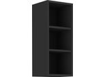 Armadietto Superiore Aperto Agafija - Larghezza 30 Cm, Nero