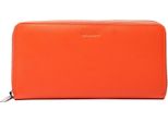 Esquire Pelle Portafoglio Viktoria Zip Around Wallet Flame Orange Arancione
