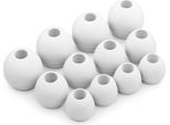 Okuli 12 X Gommini Auricolari In Silicone Ricambio Per Audio-Technica Auricolari Cuffie In Bianco