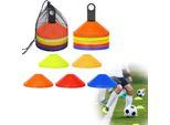 Sessamen-Lp Coni Marcatori 50 Pezzi Set Di Coni Sportivi Piastre Marcatrici Incl. Supporto Per L'allenamento Di Calcio, Hockey, Pallamano Per La Coordinazione E L'agilità