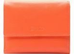 Esquire Pelle Portafoglio Viktoria Wallet With Flap Flame Orange Arancione