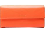 Esquire Pelle Portafoglio Viktoria Ladies Long Wallet Flame Orange Arancione
