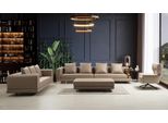 Set Divano Quattro Posti Tre Posti Poltrona Set Pelle Beige Jvmoebel