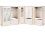 Elegante Armadio Angolare Bianco Armadio Nobile In Legno Massiccio Per La Camera Da Letto