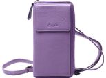 Esquire Pelle Portafoglio Borsa Per Cellulare Peru Phone Wallet Bag Lilac Lilla