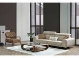 Set Di Divani Imbottiti Divano A Tre Posti Poltrona Beige Jvmoebel