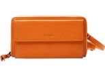 Esquire Pelle Portafoglio Borsa Per Cellulare Peru Phone Wallet Bag Orange Arancione