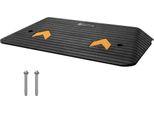 Rampa Per Porte In Gomma Piena - Portata 15 Tonnellate 90,2X53,34X7,6 Cm - Rampa Per Marciapiedi Con Canale - Rampa Per Sedie A Rotelle Per Terreni Irregolari - Rampa In Gomma Per Marciapiedi