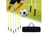 Set Di 6 Bastoni Da Slalom Sessamen-Lp Accessori Per L'allenamento Del Calcio (1,8 M)
