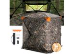 Vevor, Nascondiglio Da Caccia, Nascondiglio Da Terra Trasparente A 270°, Nascondiglio Da Caccia Per Cervi Pop-Up Per 1-2 Persone Con Borsa Per Il Trasporto, Tenda Da Caccia Portatile E Resistente, Rete Trasparente Unidirezionale