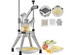 Taglierina Per Patate - Taglierina Per Patatine Fritte - Taglierina Per Verdure Da 1/4 Di Pollice - Tritatutto Commerciale - Affettafrutta Con 2 Lame Di Ricambio - Tritatutto In Acciaio Inox - Tagliaverdure